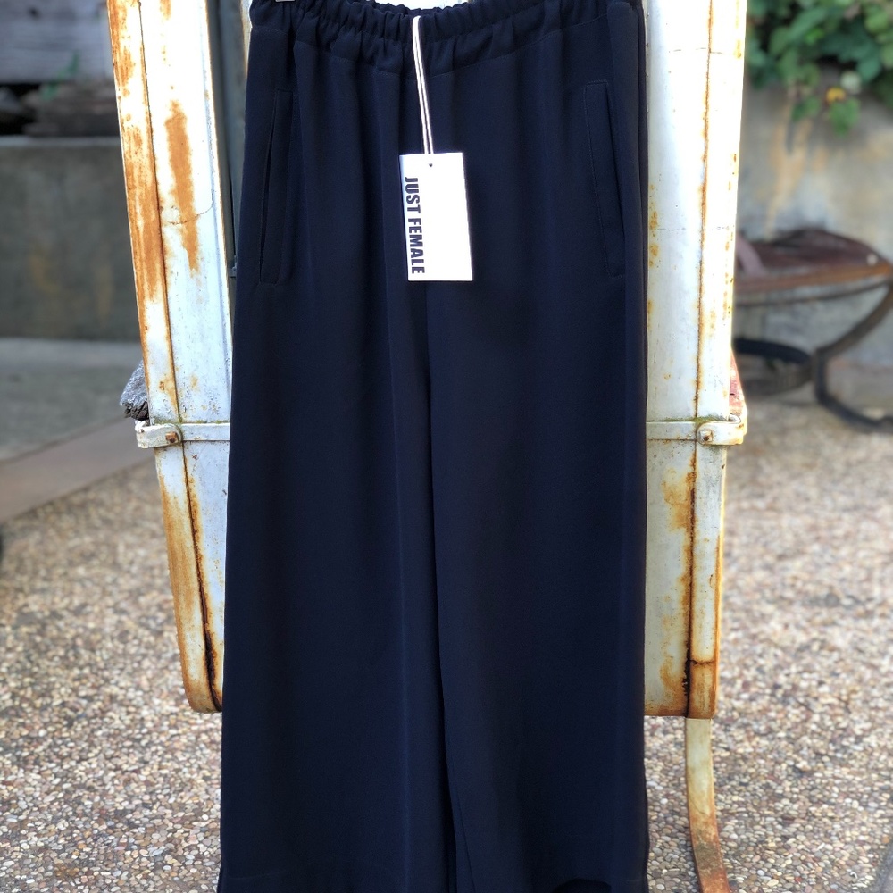 Just Femme Wide Leg Crop Pant